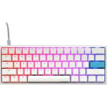 Ducky One 2 Mini Cherry Speed Silver RGB Switch Gaming Keyboard - White