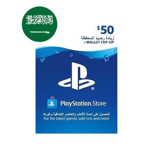 Sony PlayStation Network Gift Card 50$ PSN - Saudi Account