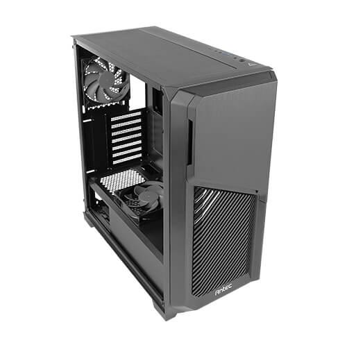 Antec DP502 FLUX Mid-Tower Gaming Case - Tempered Glass Side Panel - Black Cabinet