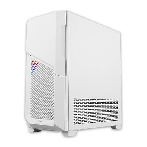 Antec DP502 FLUX Mid-Tower Gaming Case - Tempered Glass Side Panel - White Cabinet