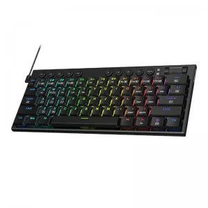 ريدراجون نوكتيس برو لوحة مفاتيح الألعاب , اضاءة RGB, ازار باللون الاحمر - أسود