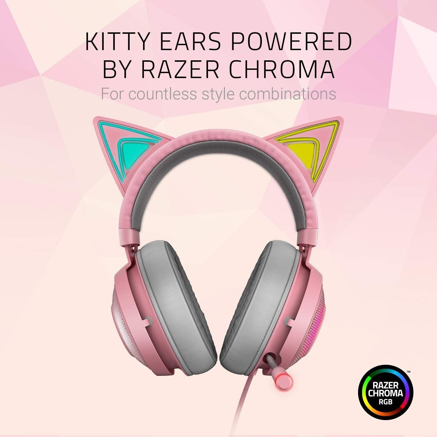 Razer Kraken Kitty Chroma Usb Gaming Headset - Quartz - Rz04-02980200-R3M1